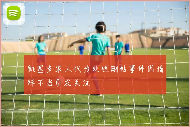 凯塞多家人代为处理删帖事件因措辞不当引发关注